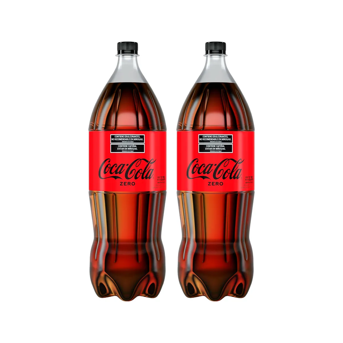 Pack gaseosa Coca Cola zero 2.25 lts + Coca Cola zero 2.25 lts