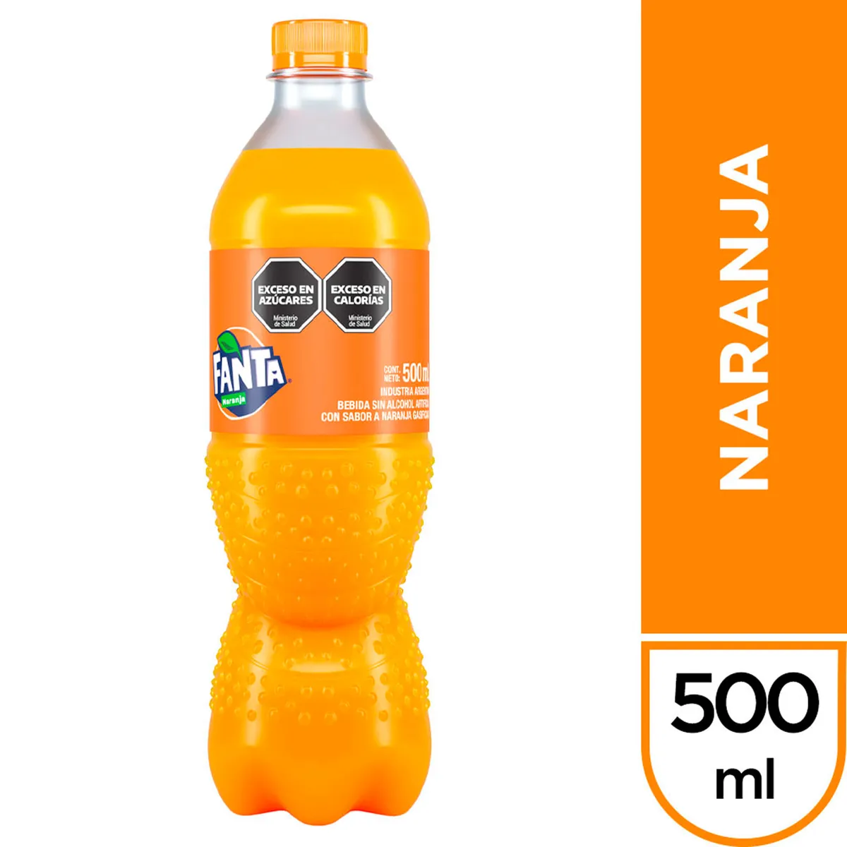 Gaseosa naranja Fanta 500 ml