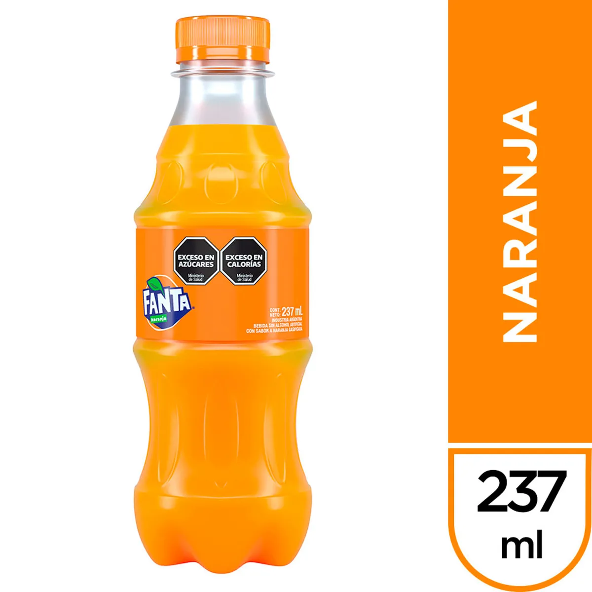 Gaseosa naranja Fanta mini pet 237 ml