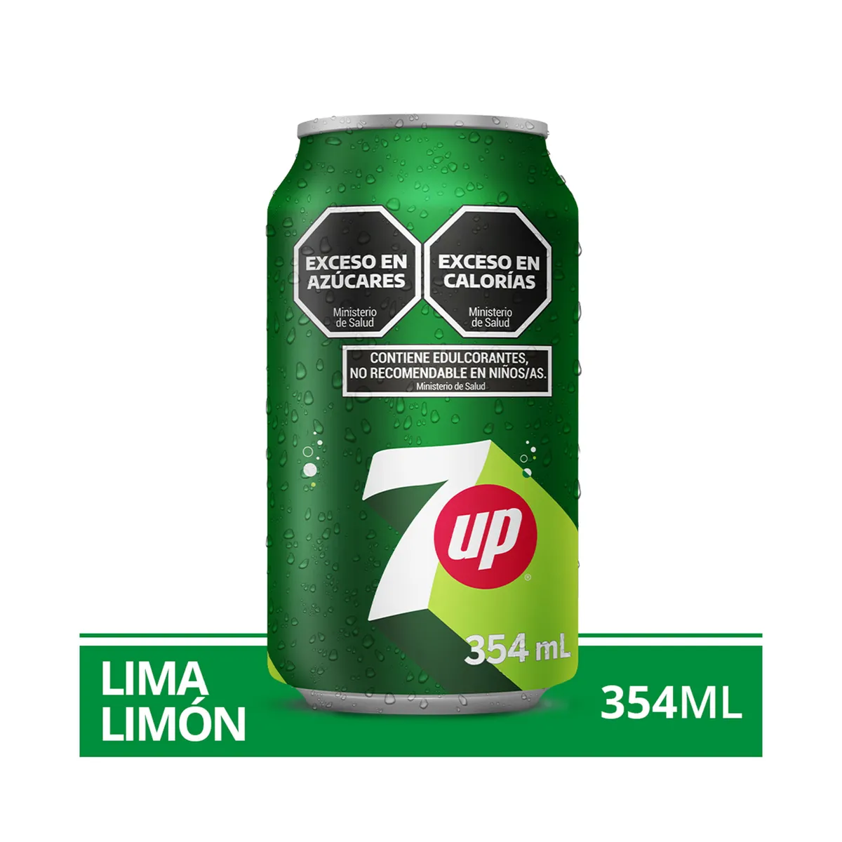 Gaseosa lima limón 7 Up regular en lata 354 ml