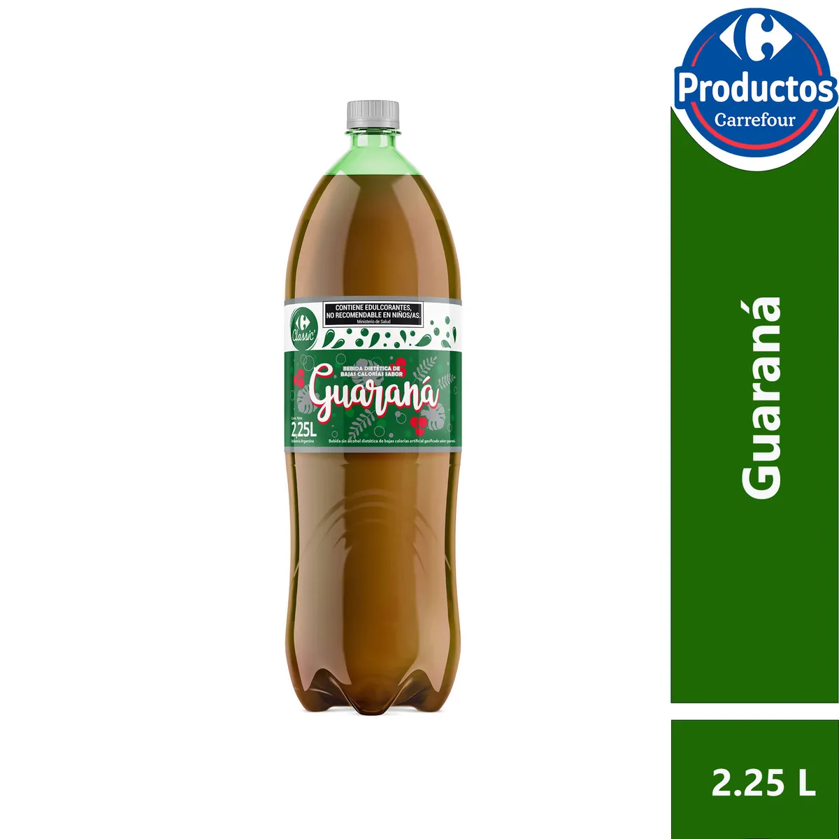 Gaseosa guaraná Carrefour Classic light 2,25 lts