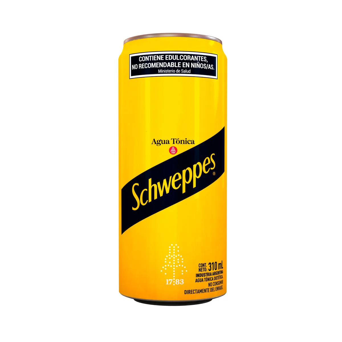 Gaseosa tónica Schweppes sin azúcar en lata 310 ml