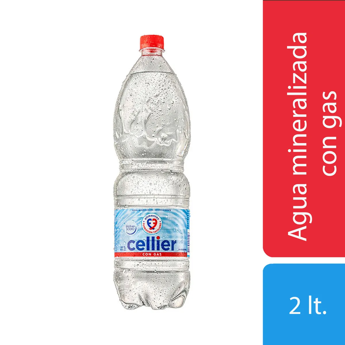 Agua mineralizada con gas Cellier Favaloro 2 lts