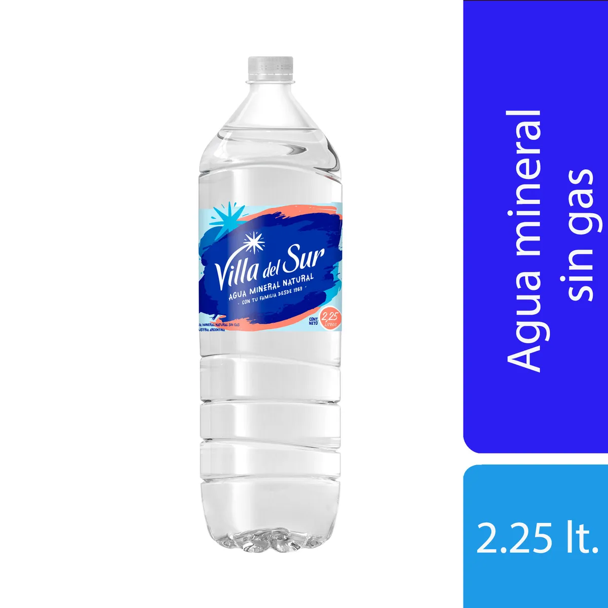 Agua mineral sin gas Villa del Sur 2,25 lts