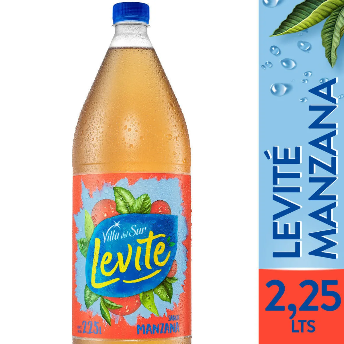 Agua saborizada de manzana Levité 2,25 lts