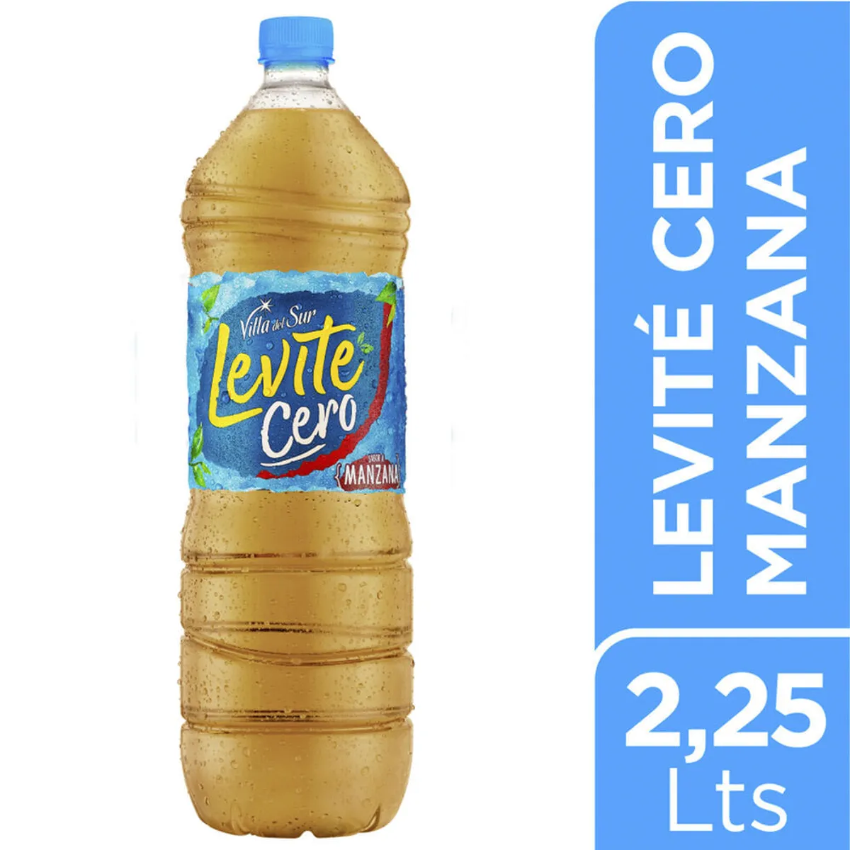 Agua saborizada de manzana Levité cero 2,25 lts