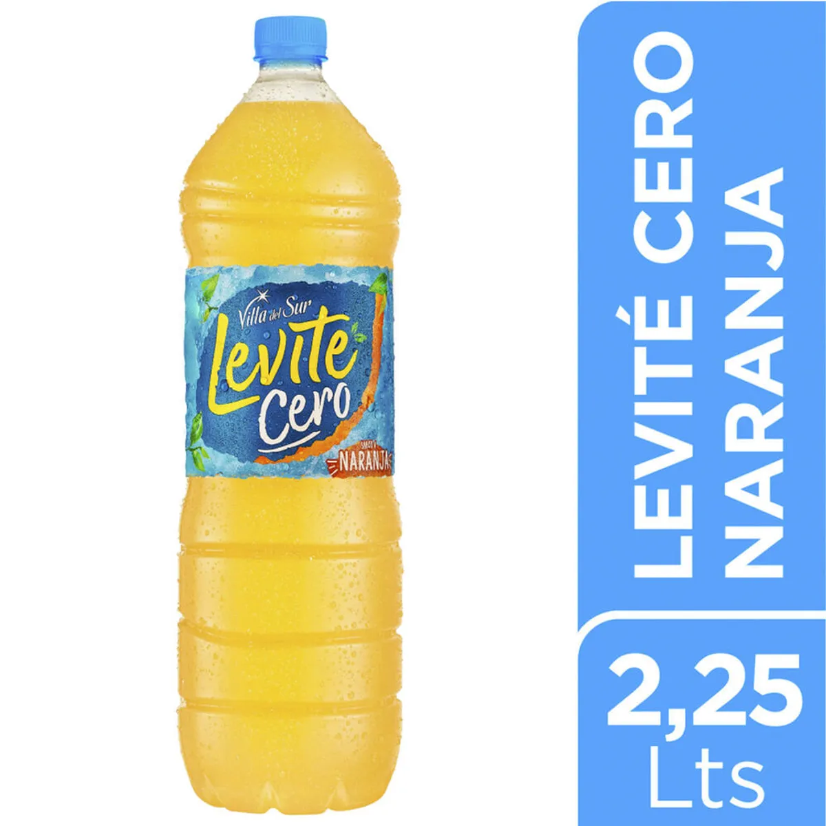 Agua saborizada de naranja Levite cero 2,25 lts