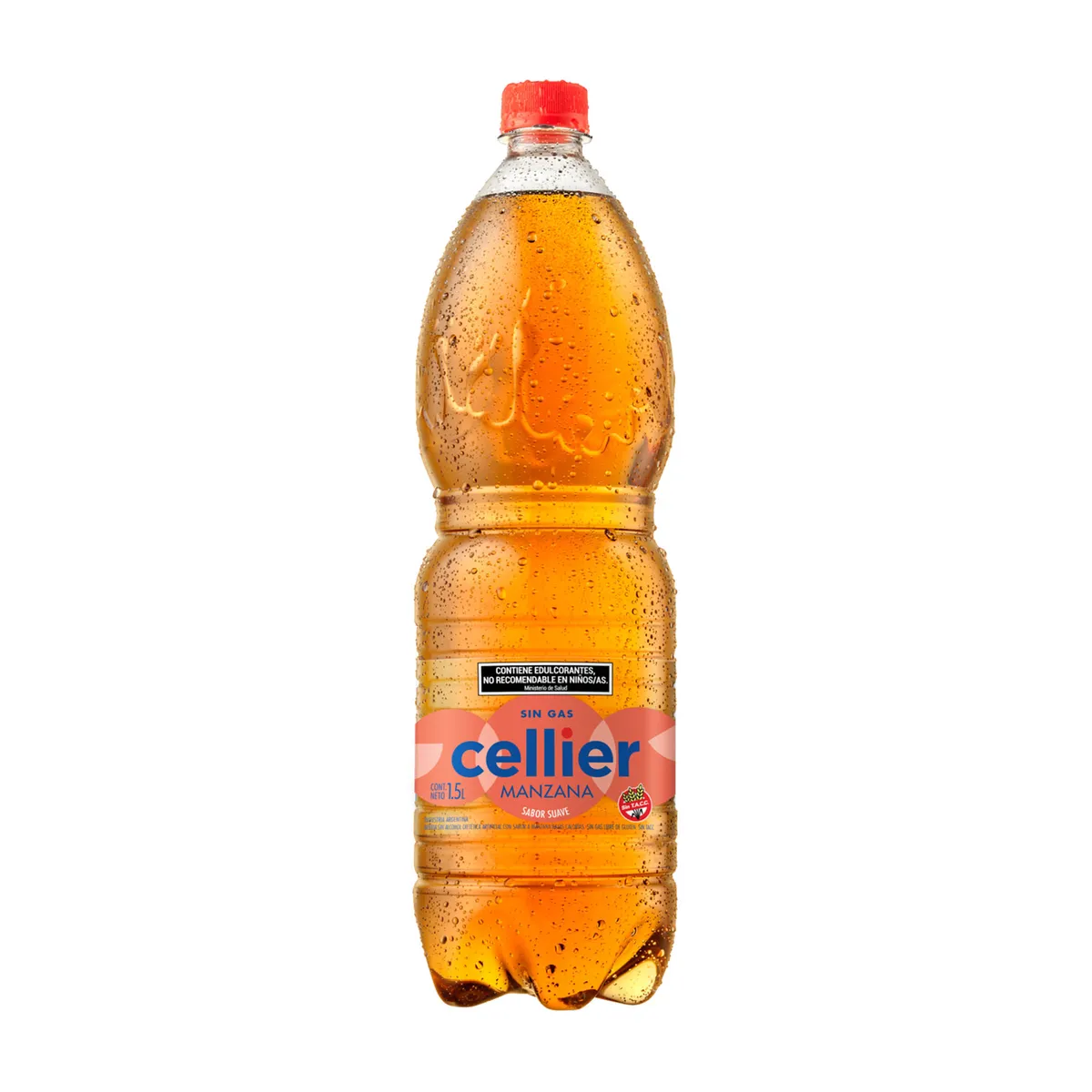 Agua saborizada de manzana Cellier sin gas 1,5 lts