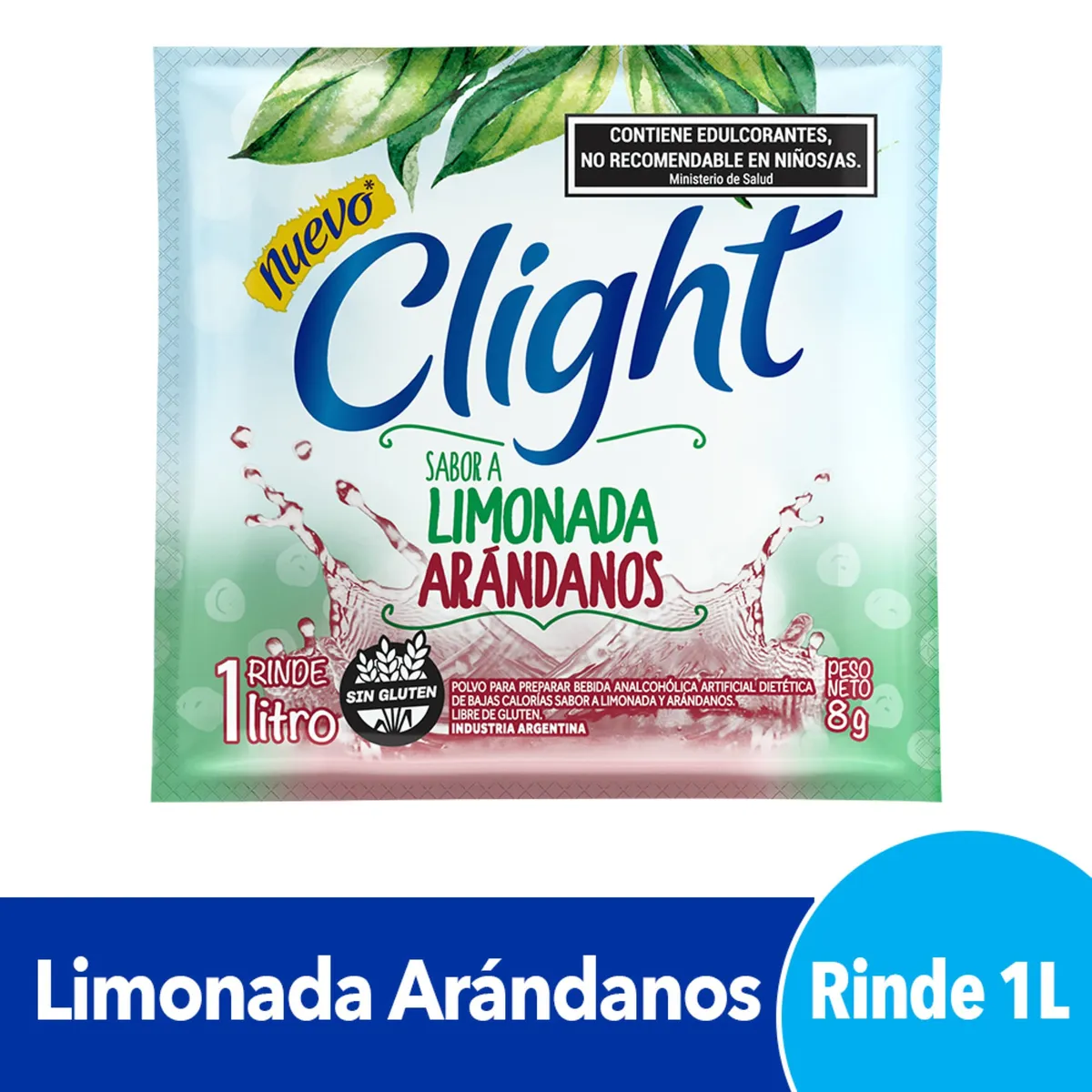 Jugo en polvo Clight limonada arándanos 7,5 grs