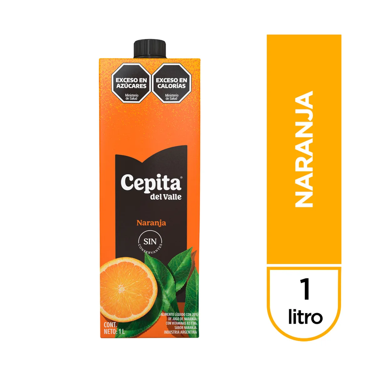 Jugo Cepita Del Valle 20% naranja 1 l.