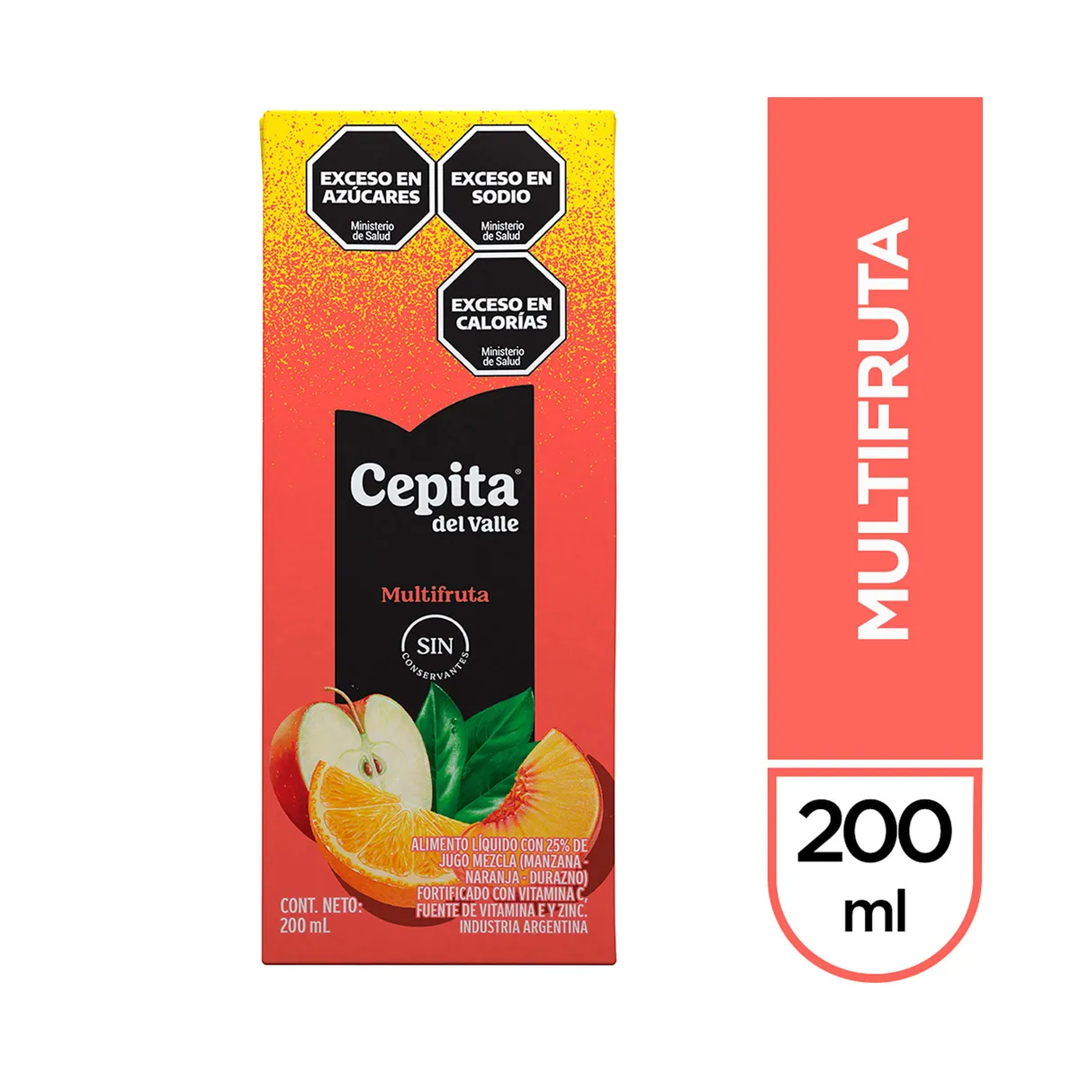 Jugo Cepita del Valle multifruta 200 cc.