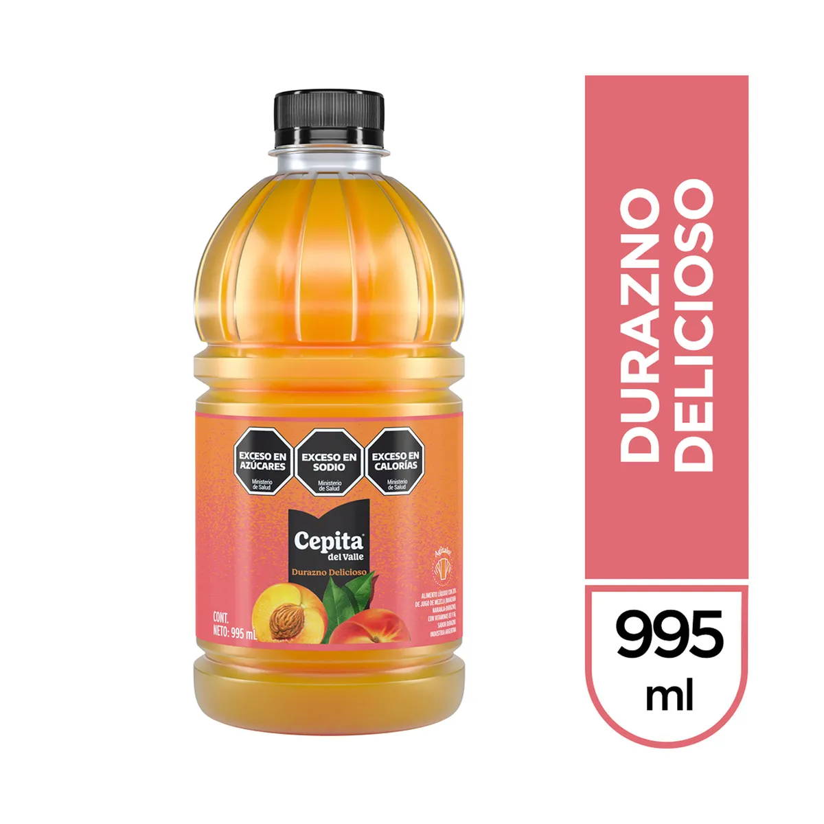 Jugo natural Cepita durazno delicioso pet 995 cc.