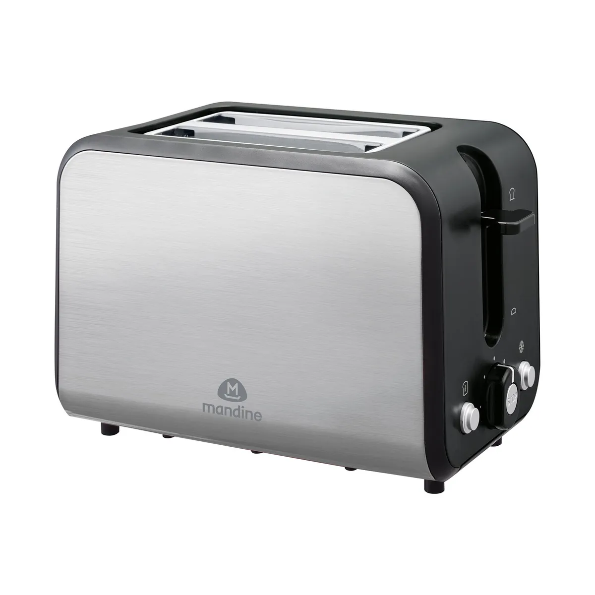 Tostadora Mandine  MT800- inox y negro