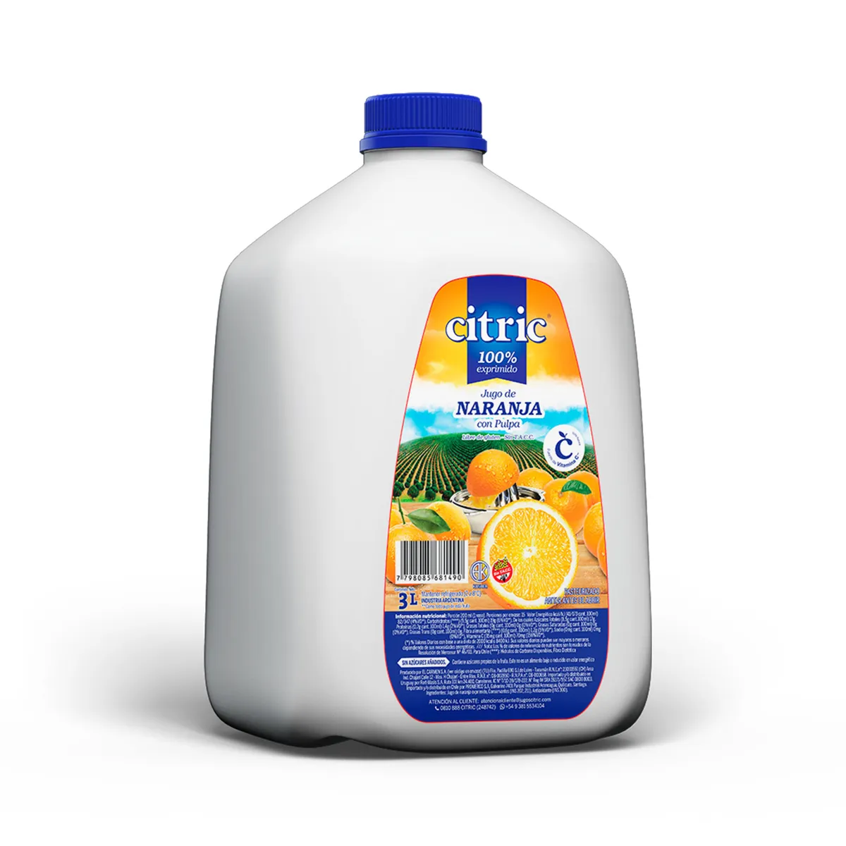 Jugo Citric de naranja clásica tetra 3 l.