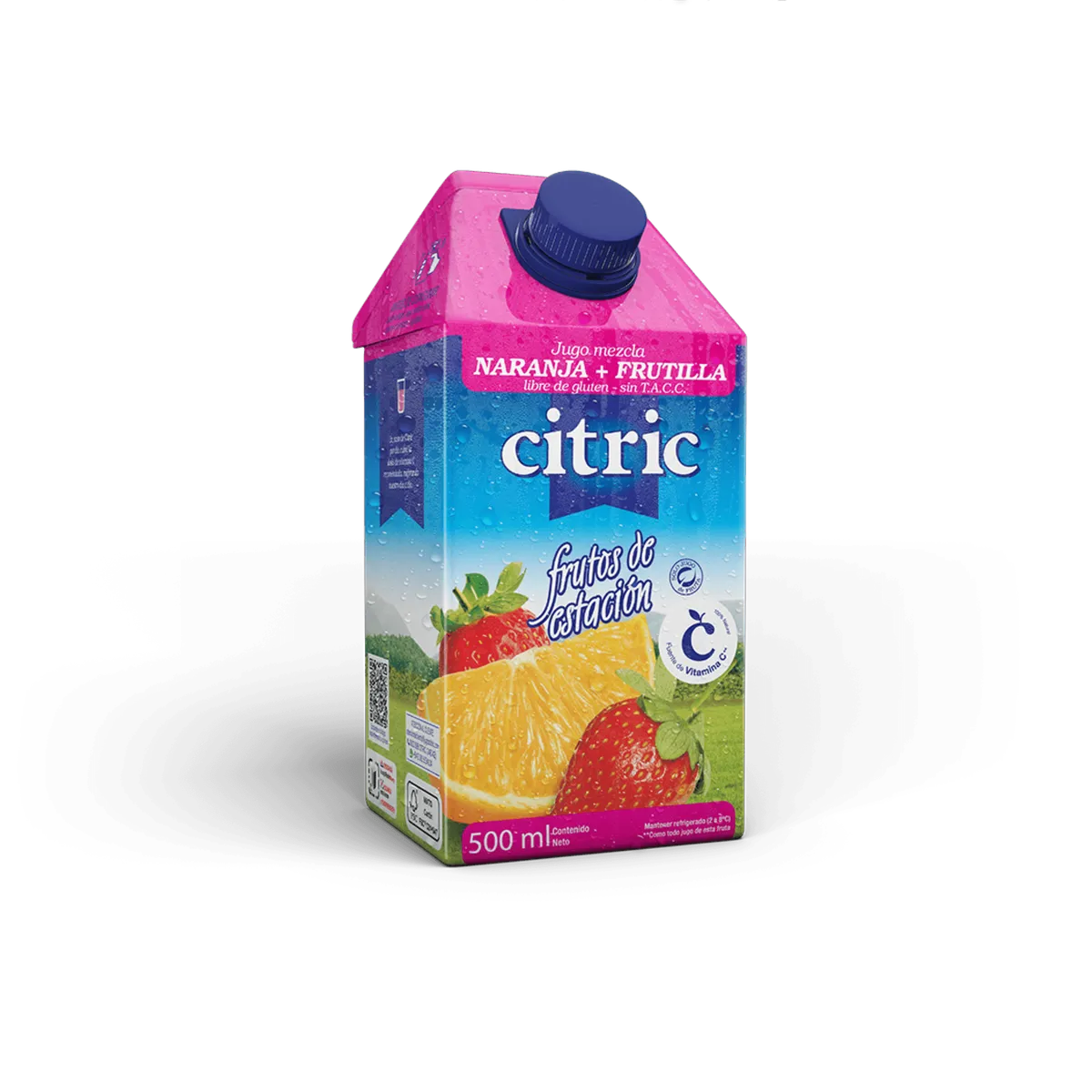 Jugo Citric de naranja frutilla tetra 500 cc.