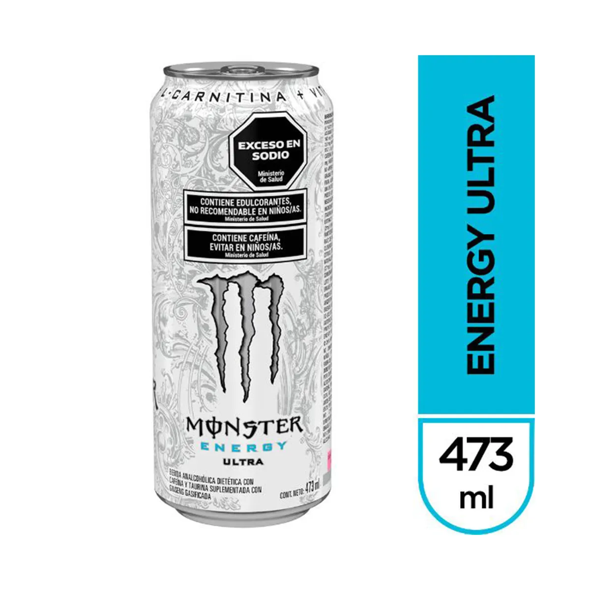 Bebida energizante Monster sin azúcar Energy 473 ml