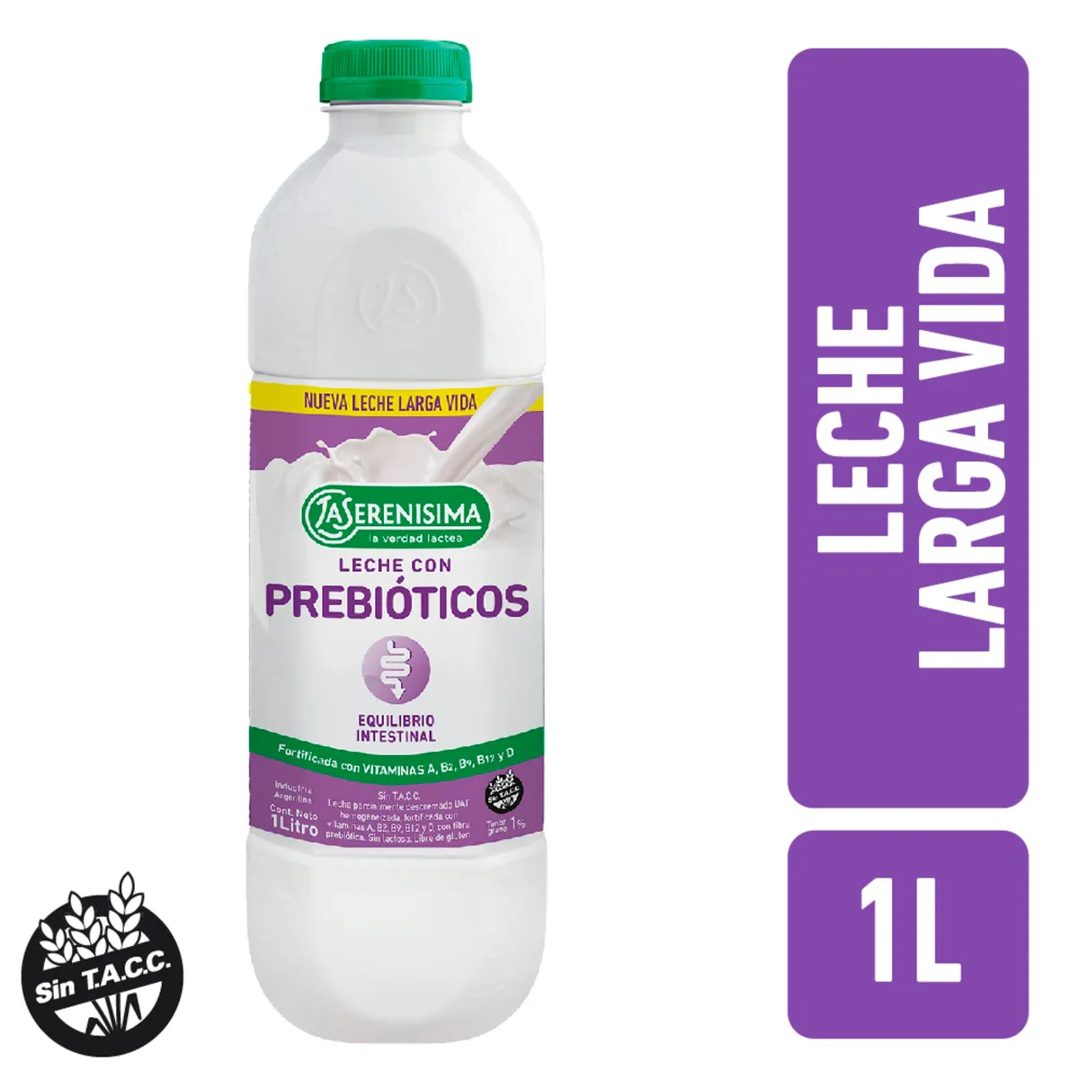 Leche La serenísima con prebióticos 1lt.