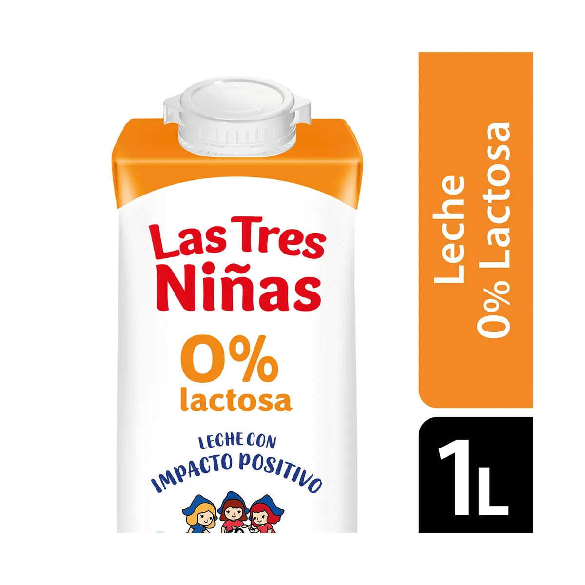 Leche parcialmente descremada 0% lactosa Las Tres Niñas 1 lt.