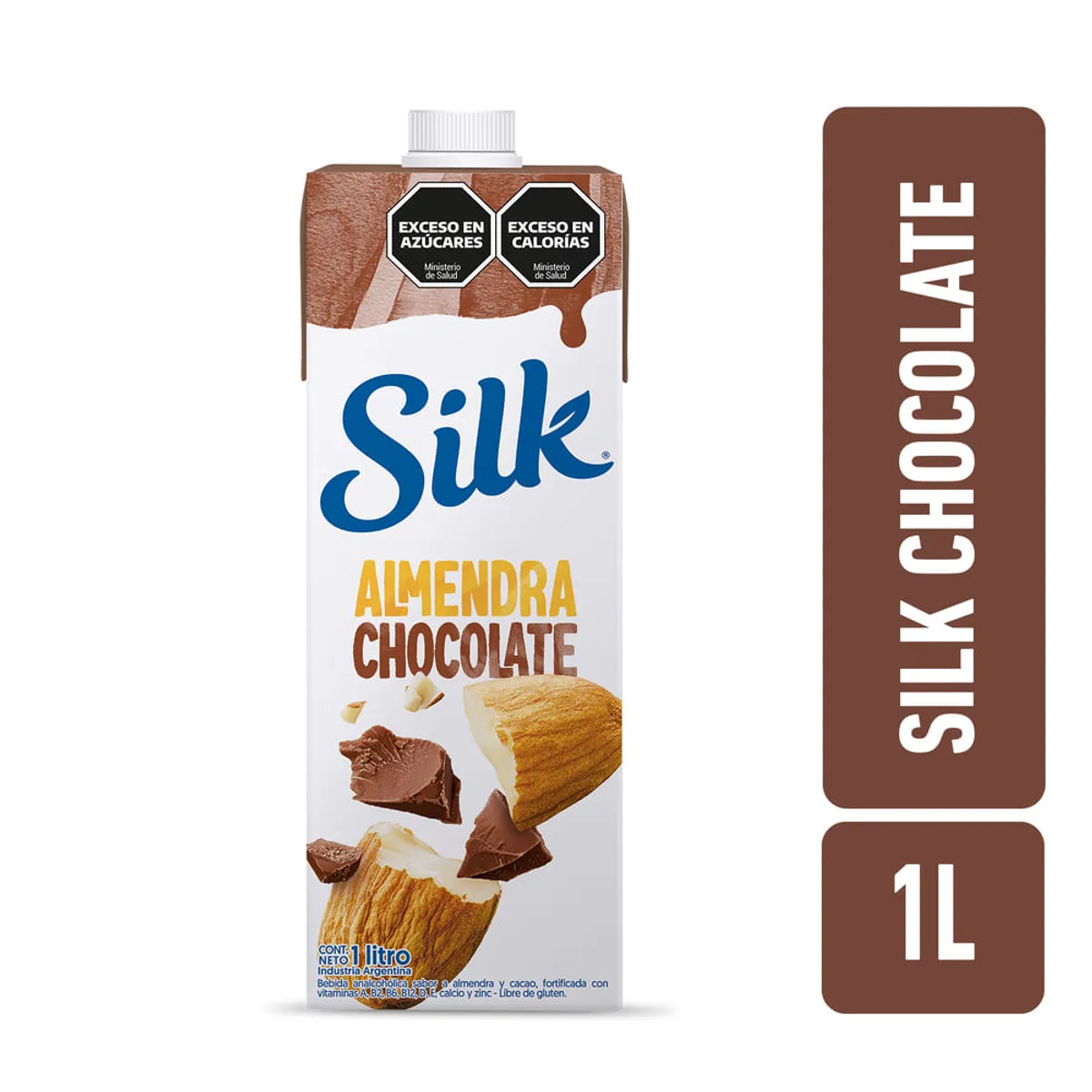 Bebida a base de almendras sabor chocolate endulzada Silk 1 lt.