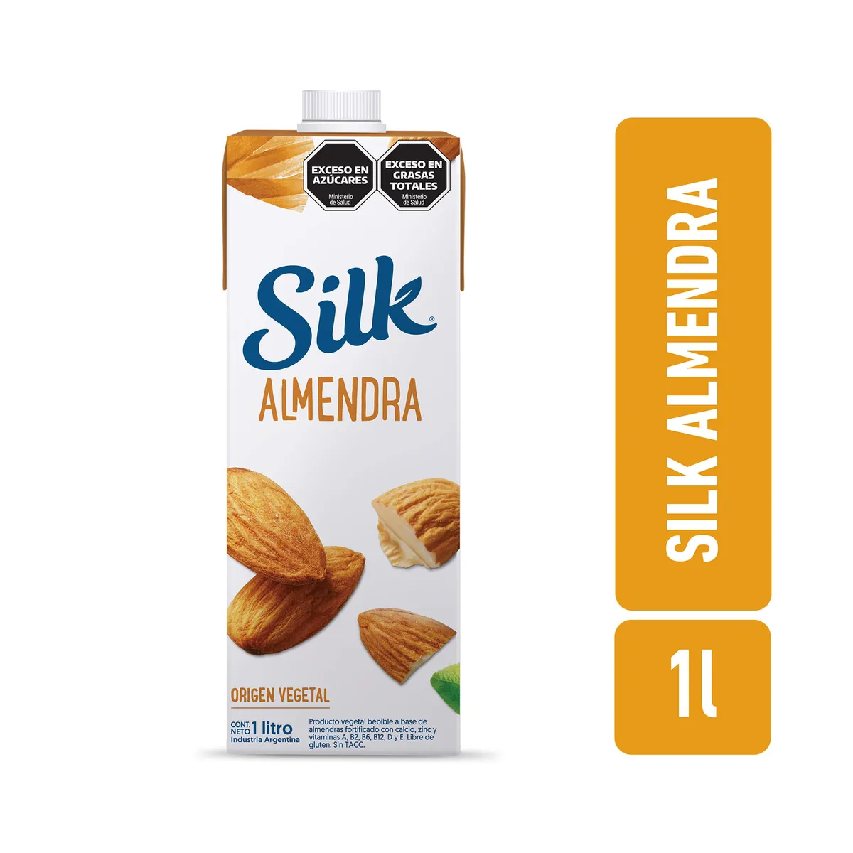 Leche de almendras Silk endulzada tetra 1 lt.