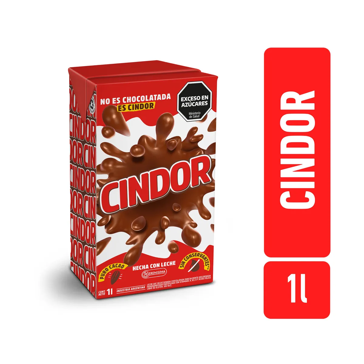 Leche chocolatada ​Cindor 1 lt.