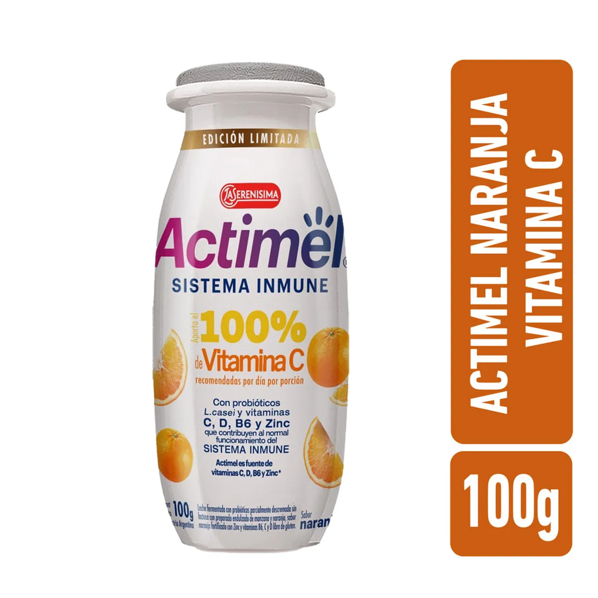Actimel sabor naranja vitamina C 100 grs