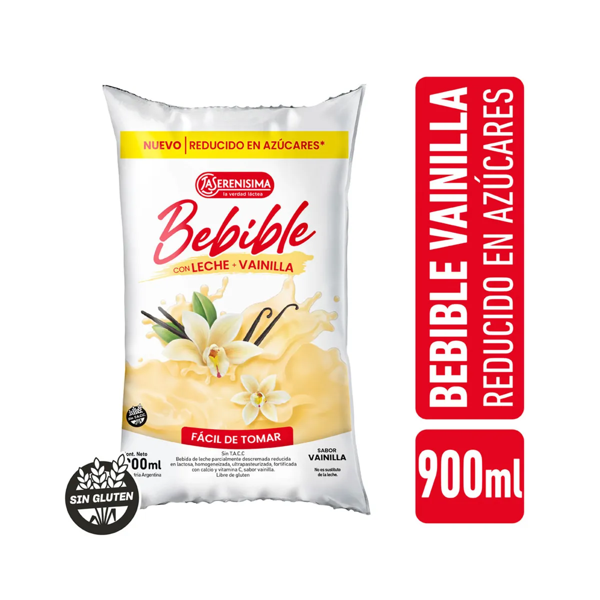 Bebida lactea La serenísima vainilla sachet 900 cc.