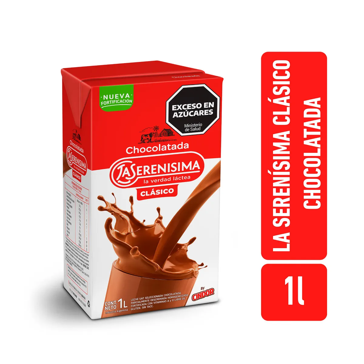Leche chocolatada ​La Serenísima clásico 1 lt.