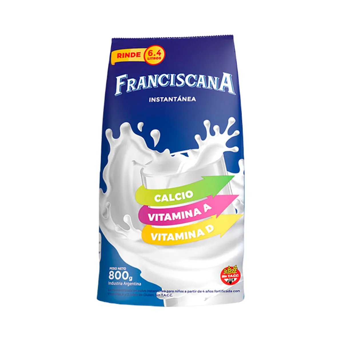 Leche en polvo Franciscana pouch 800 g.