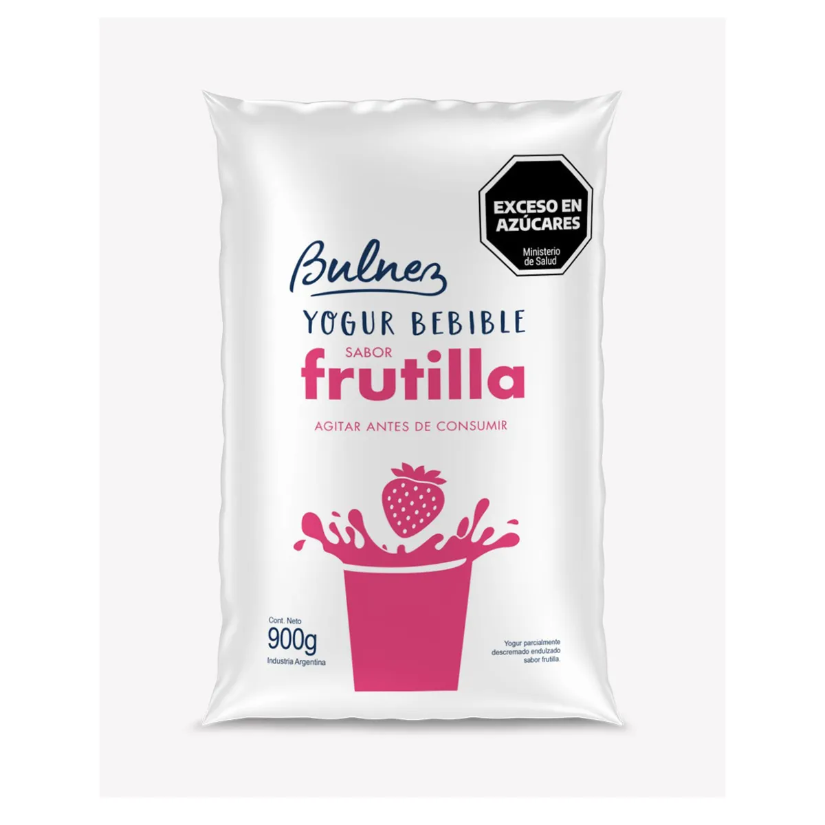 Yogur bebible Bulnez sabor frutilla 900 grs