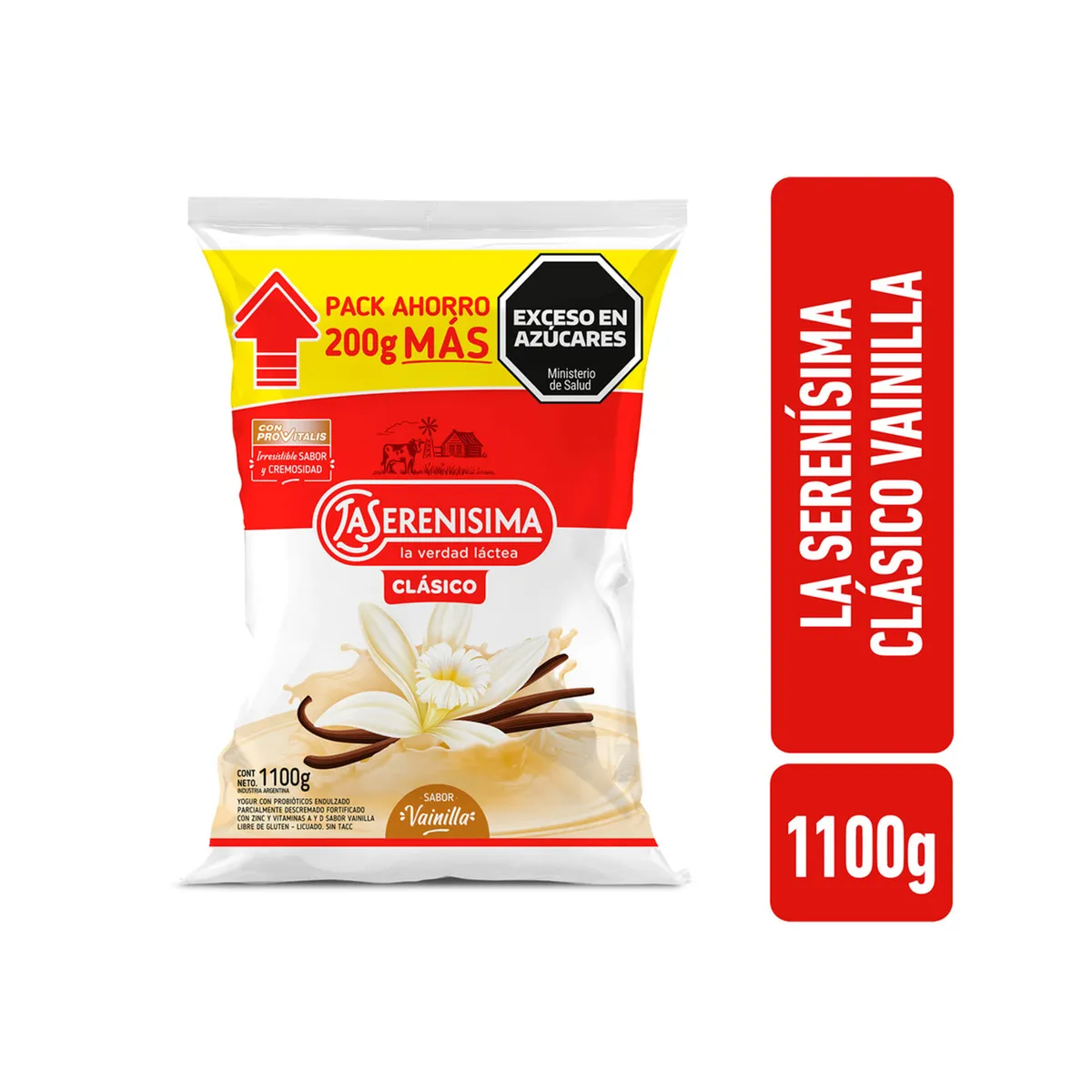 Yogur bebible vainilla La Serenísima clásico 1100 grs