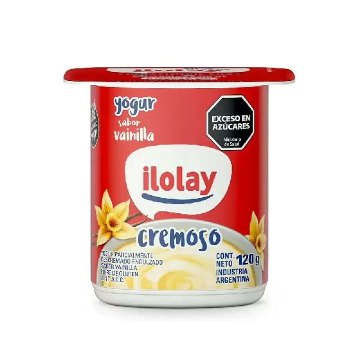Yogur p desc Ilolay cremoso vainilla 120 g.