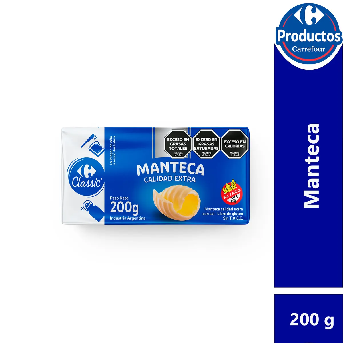 Manteca Classic calidad extra 200 g.