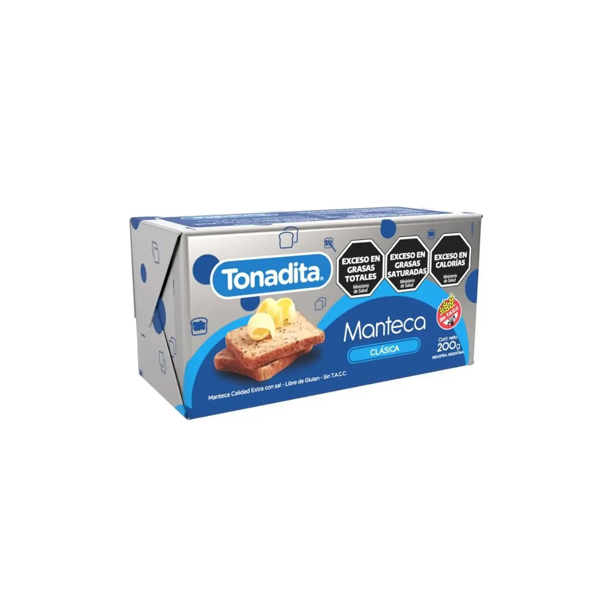 Manteca Tonadita calidad extra 200 g.
