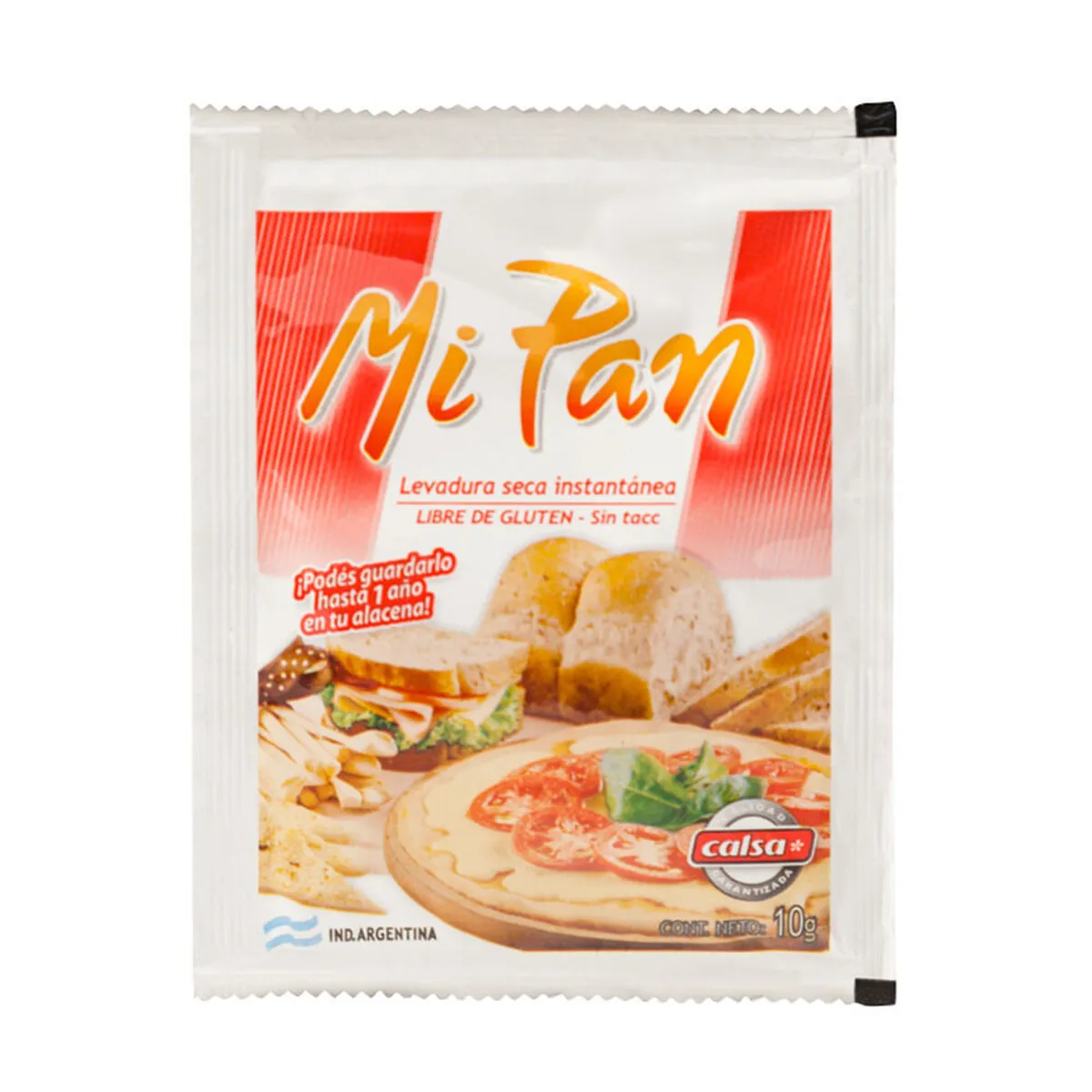 Levadura seca instantánea Calsa Mi Pan 10 g.