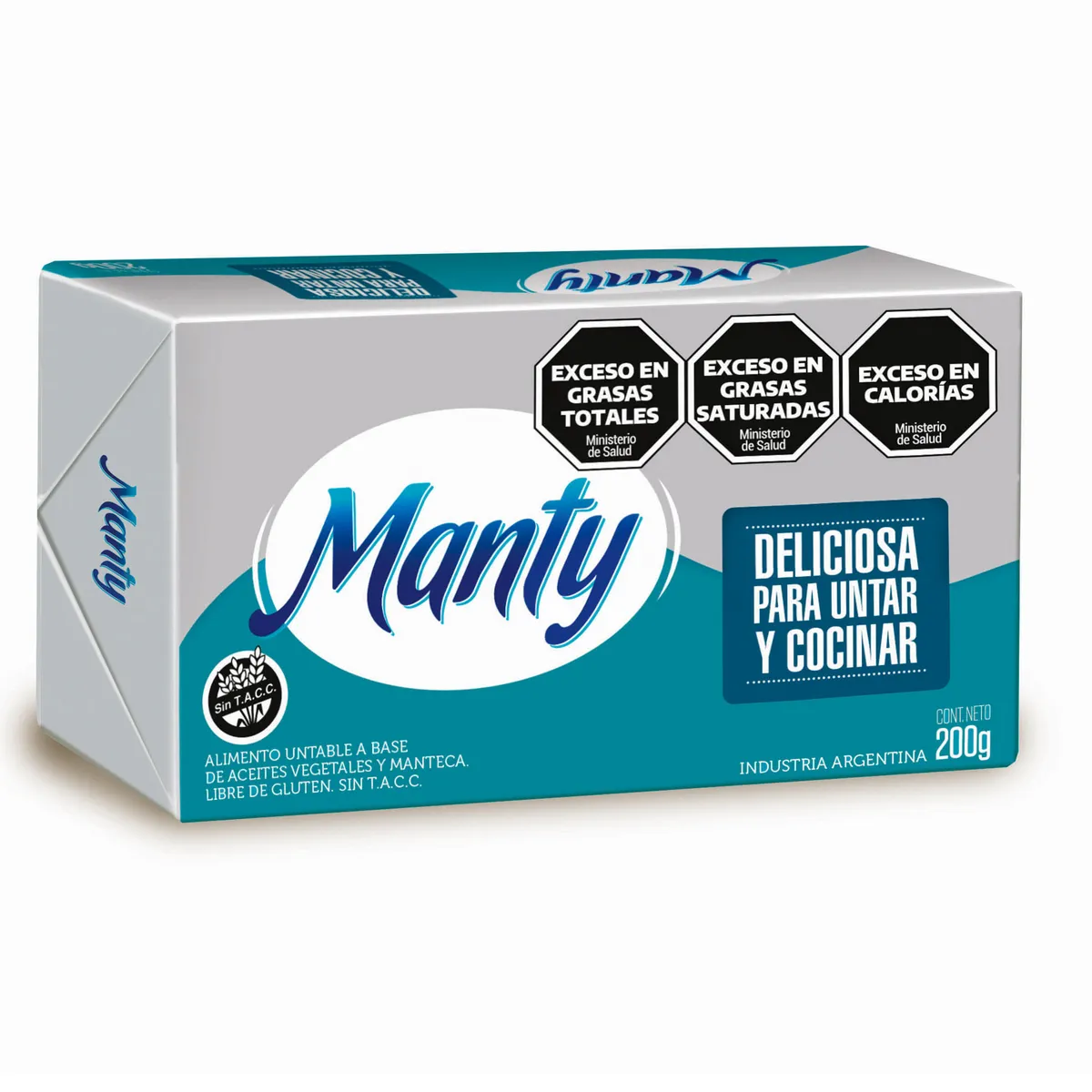 Alimento en pan para untar Manty 200 g.