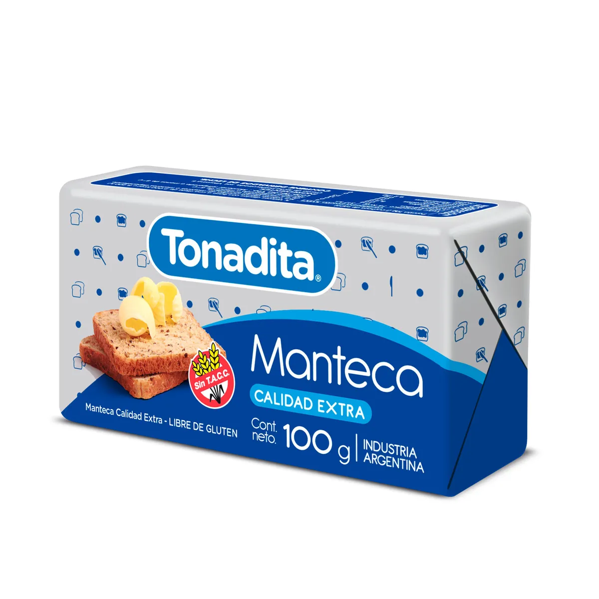 Manteca Tonadita calidad extra 100 g.