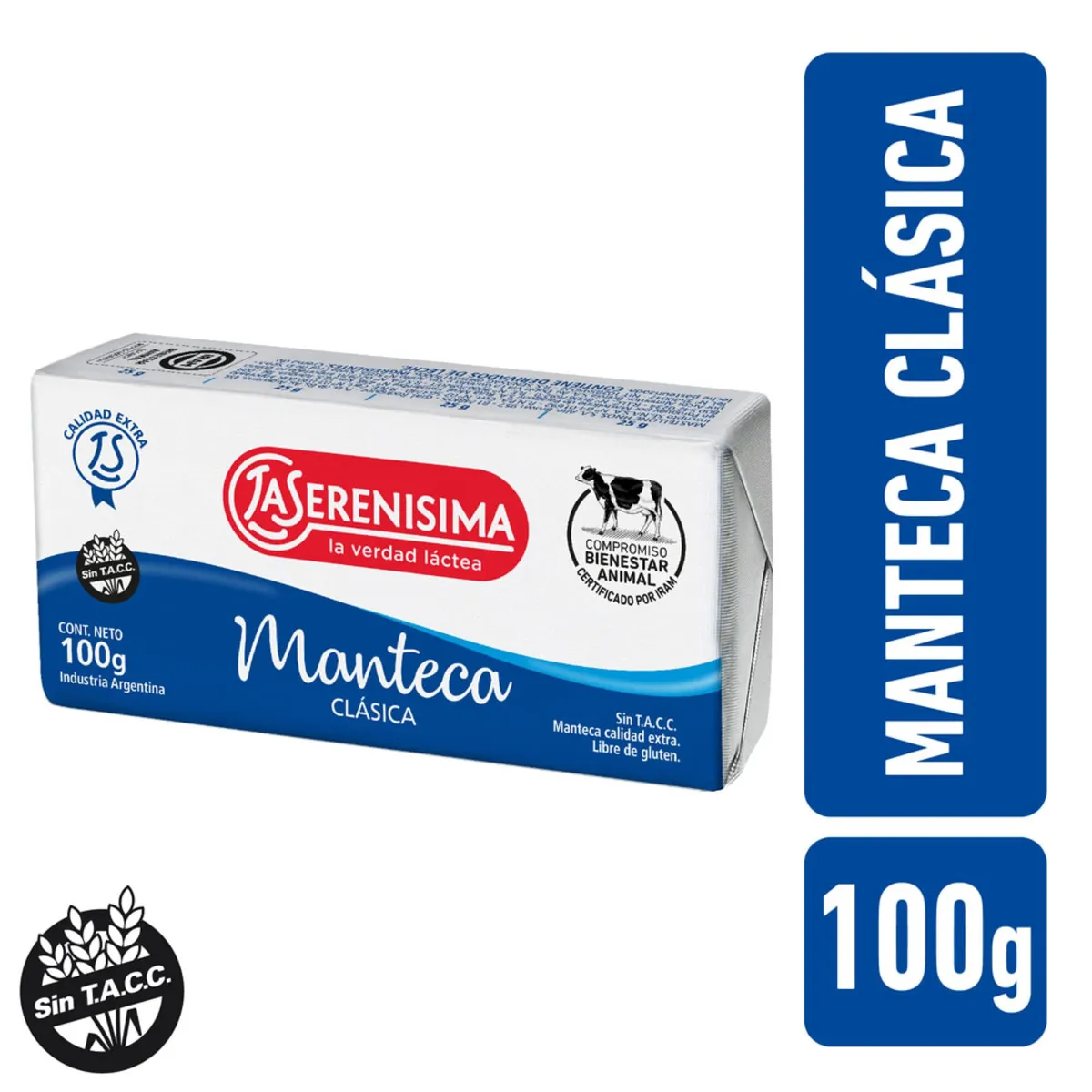 Manteca La serenisima clásica 100 g.