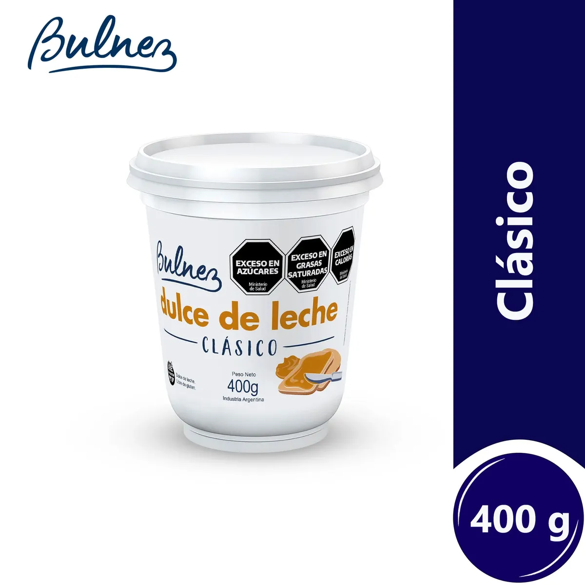 Dulce de leche Bulnez clásico 400 grs