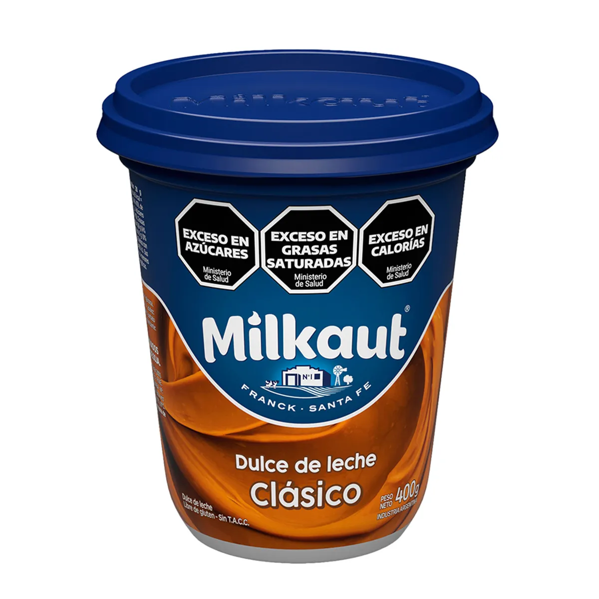 Dulce de leche Milkaut familiar en pote 400 g.