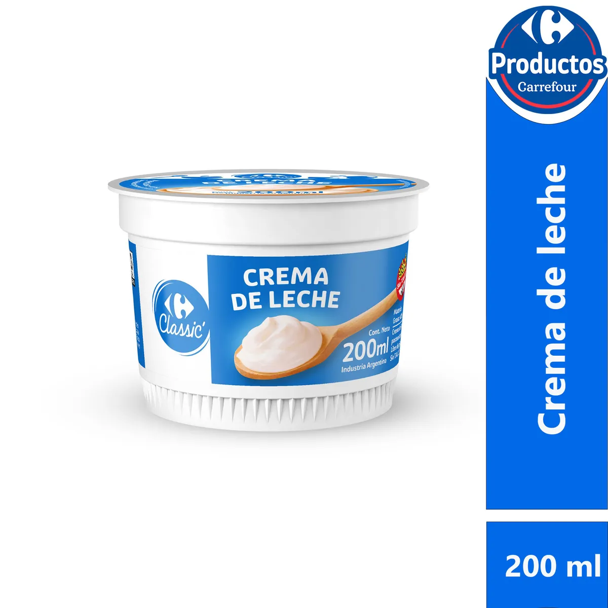 Crema de leche Carrefour classic 200 cc.