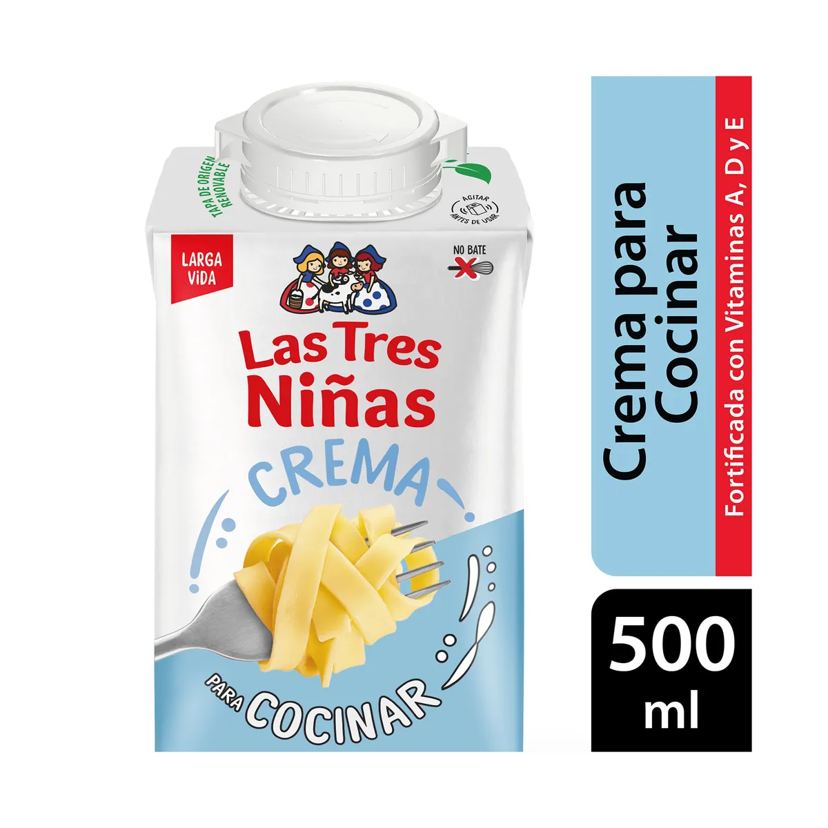 Crema de leche Las tres niñas para cocinar UAT 500 cc.