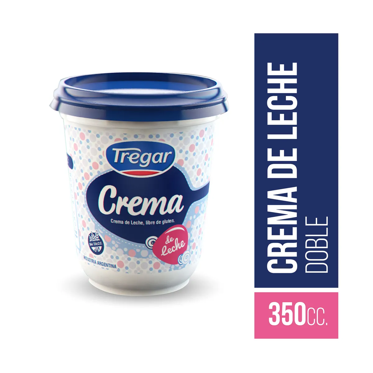 Crema de leche Tregar doble pote 350 g.