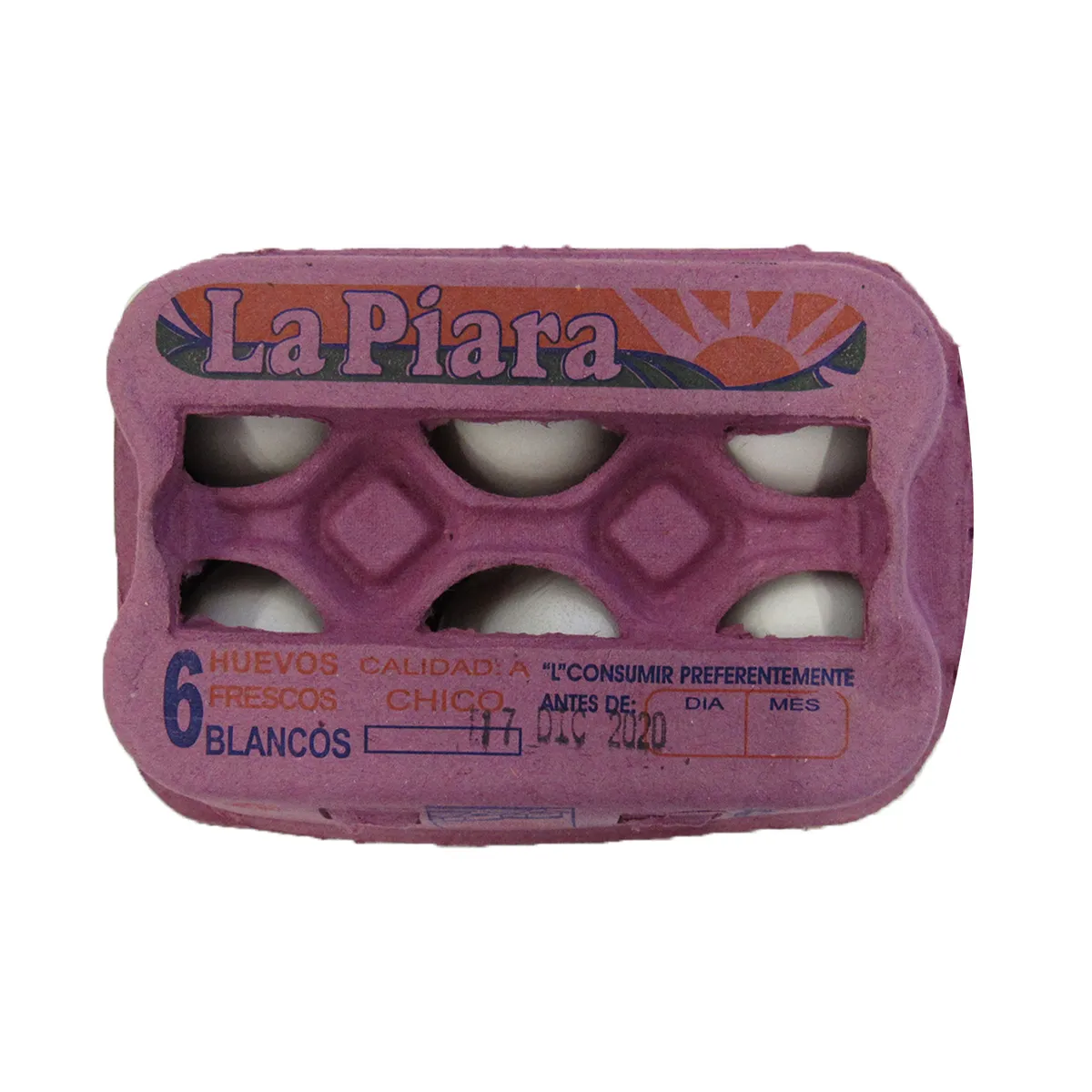 Huevo blanco La Piara carton x 6 uni
