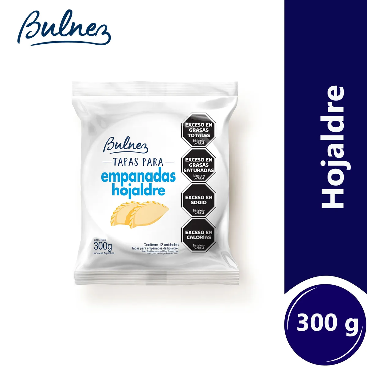 Tapa para empanada hojaldre Bulnez 12 uni