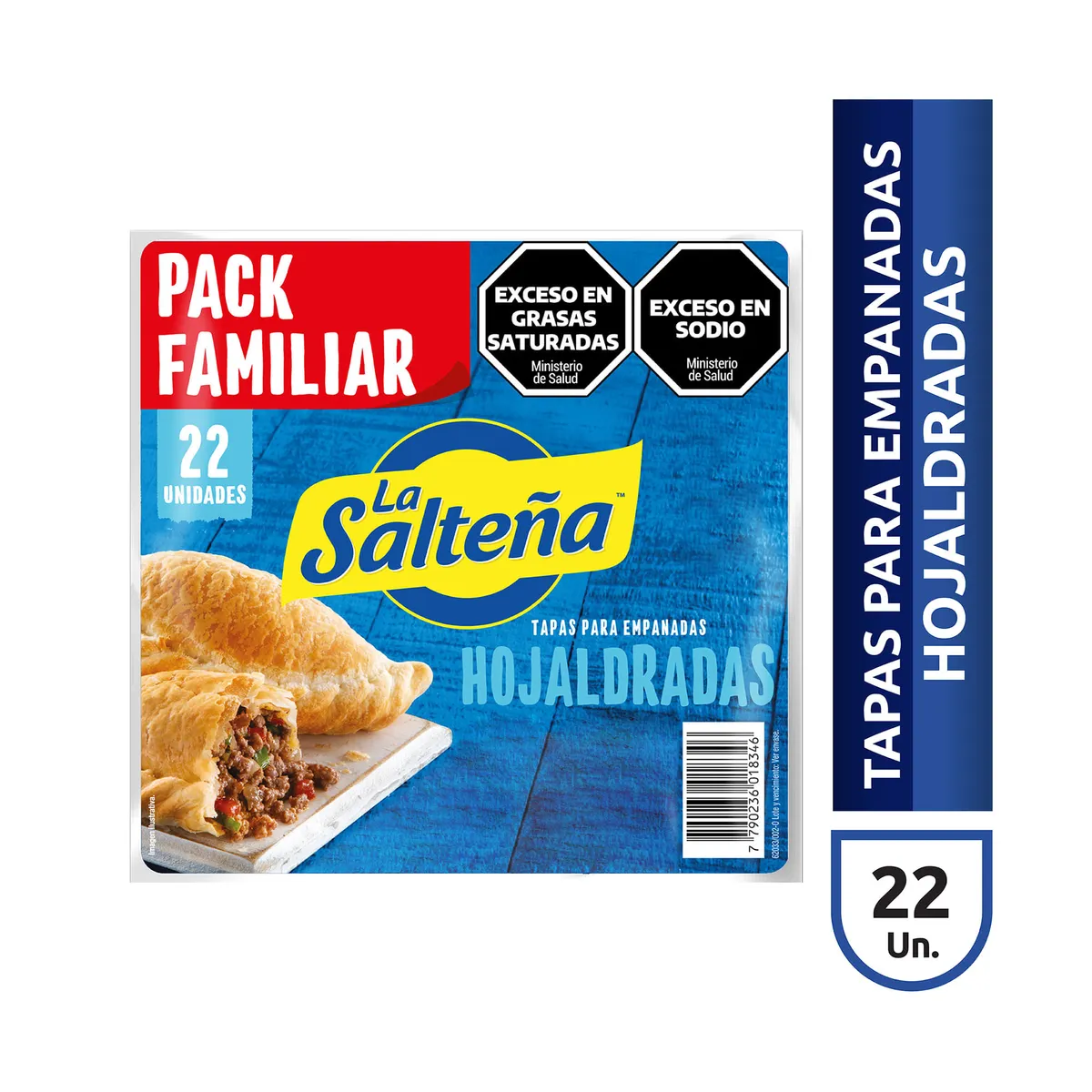 Tapas para empanada La Salteña horno x 22 uni