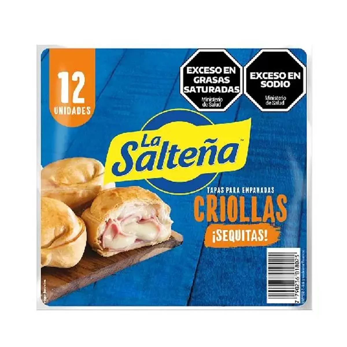 Tapa para empanada criolla La salteña mas crocantes 12 uni