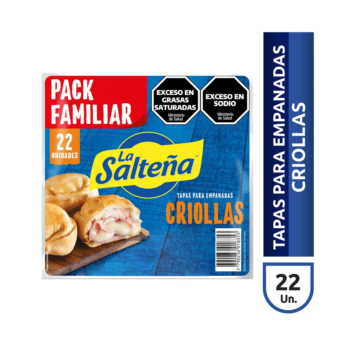 Tapa para empanada criolla La Salteña x 22 uni