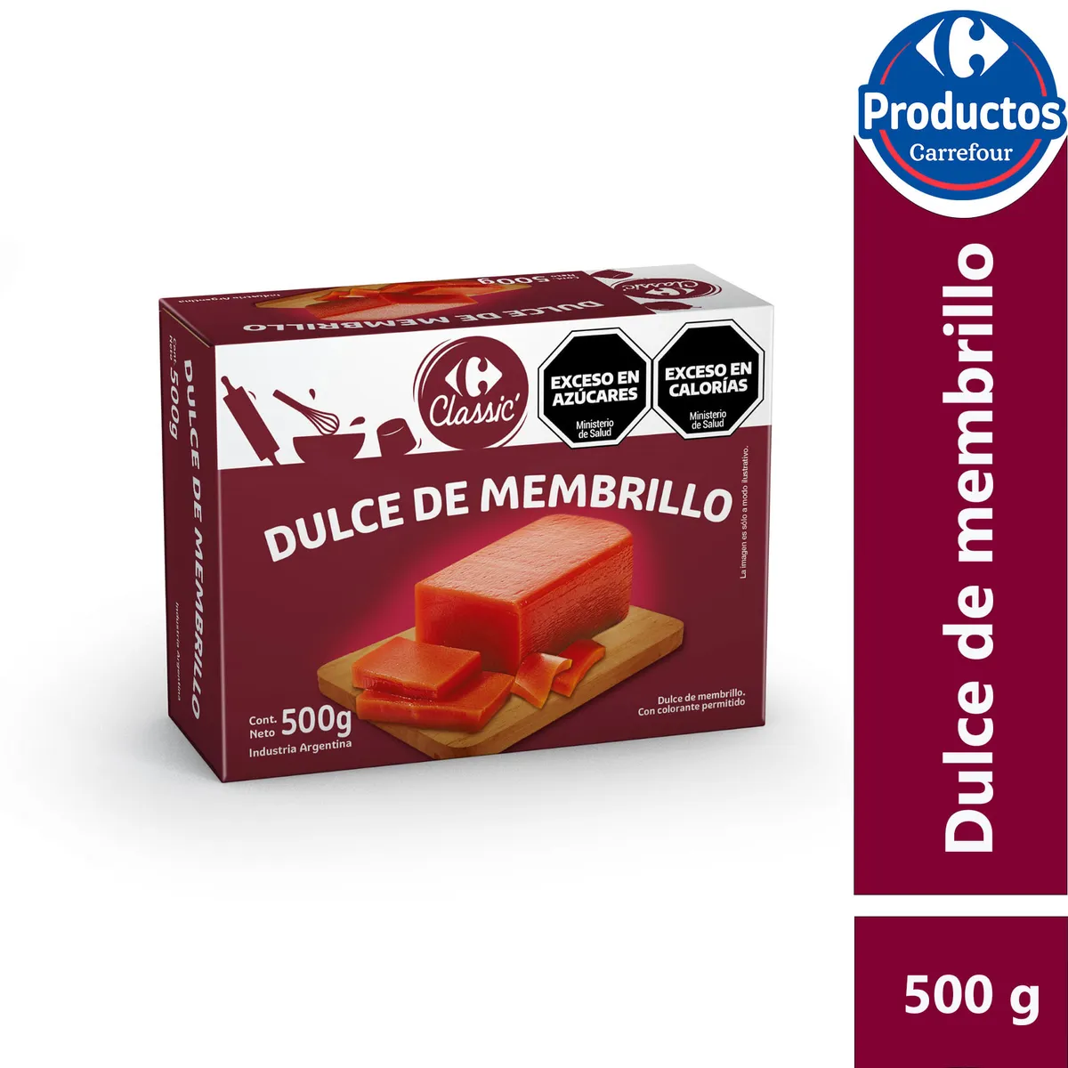 Dulce de membrillo Carrefour classic 500 g.