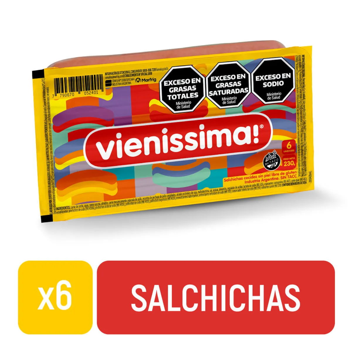 Salchichas Vienissima flow pack 6 uni
